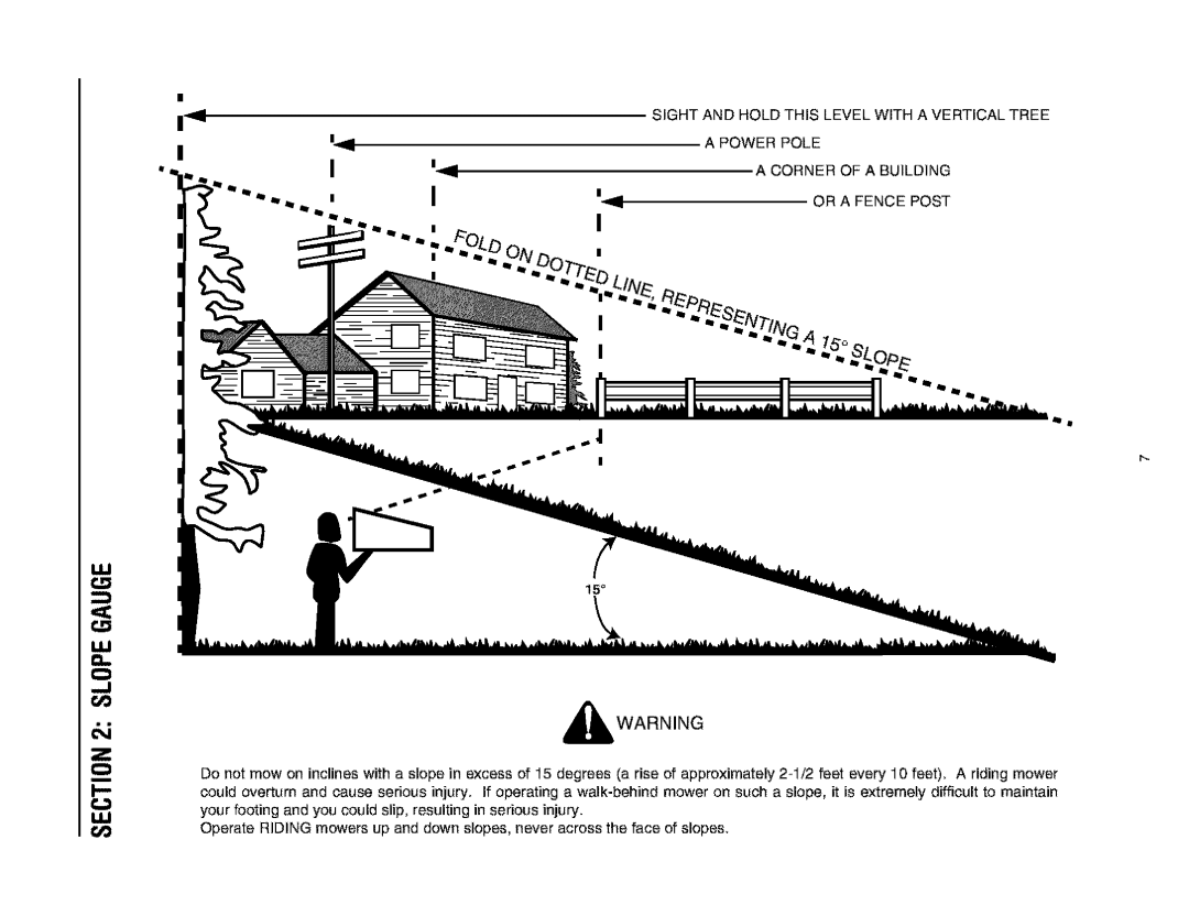 Bolens 660 manual Sight and Hold this Level with a Vertical Tree 