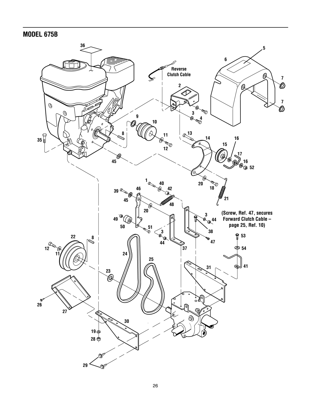 Bolens 675B manual 25, Ref 