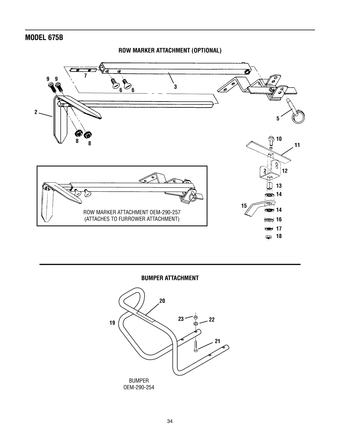 Bolens 675B manual OEM-290-254 