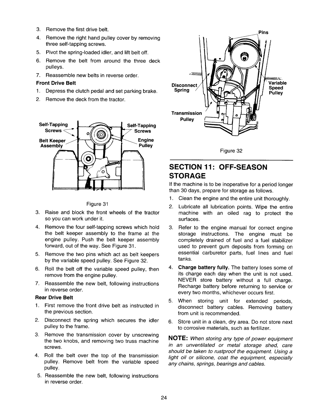 Bolens 820 thru 829 manual 