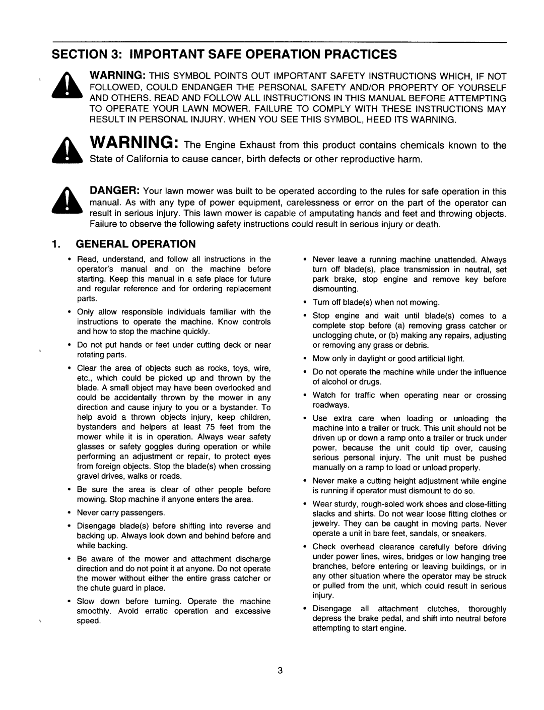 Bolens 820 thru 829 manual 