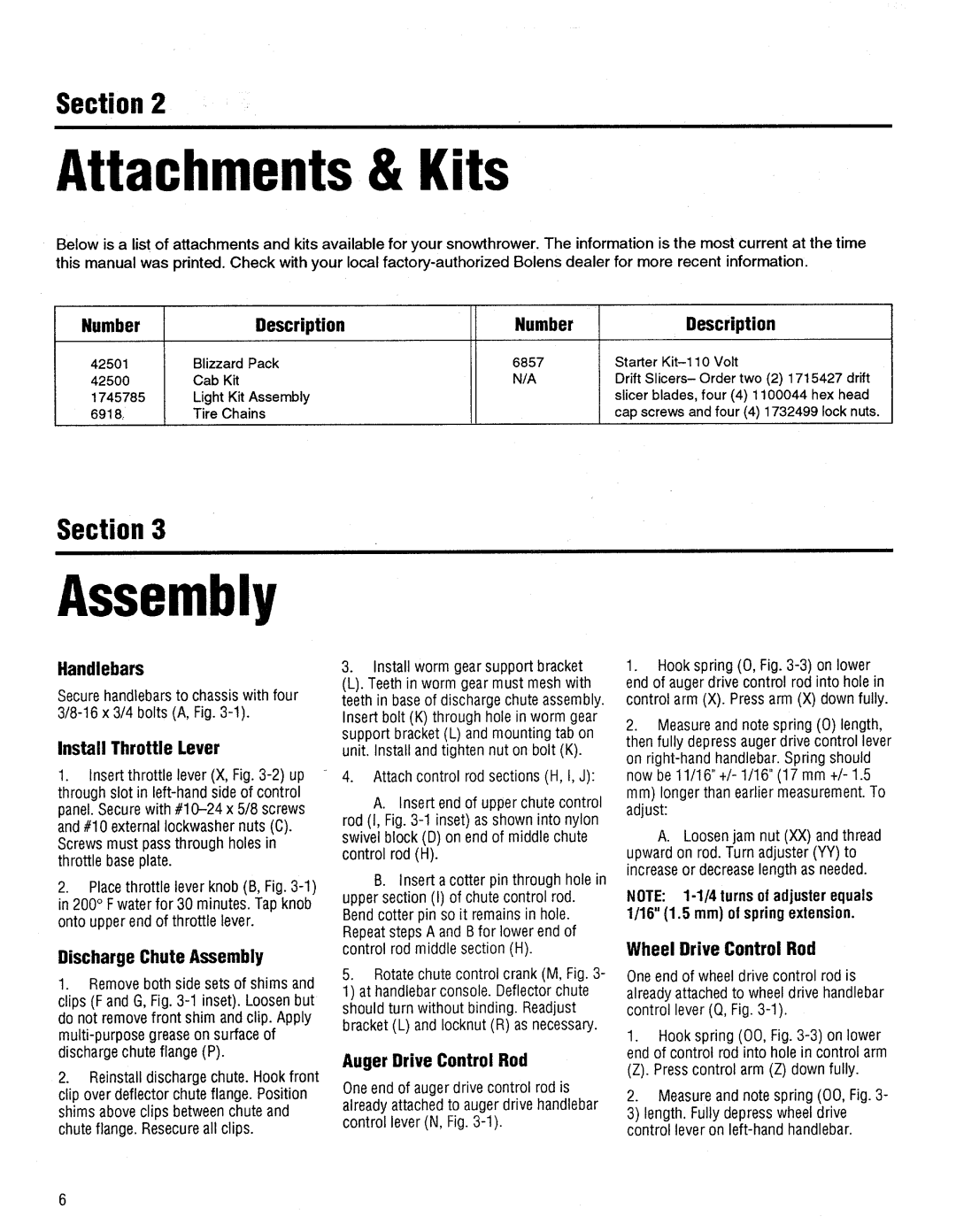 Bolens 824A, 1026 manual 