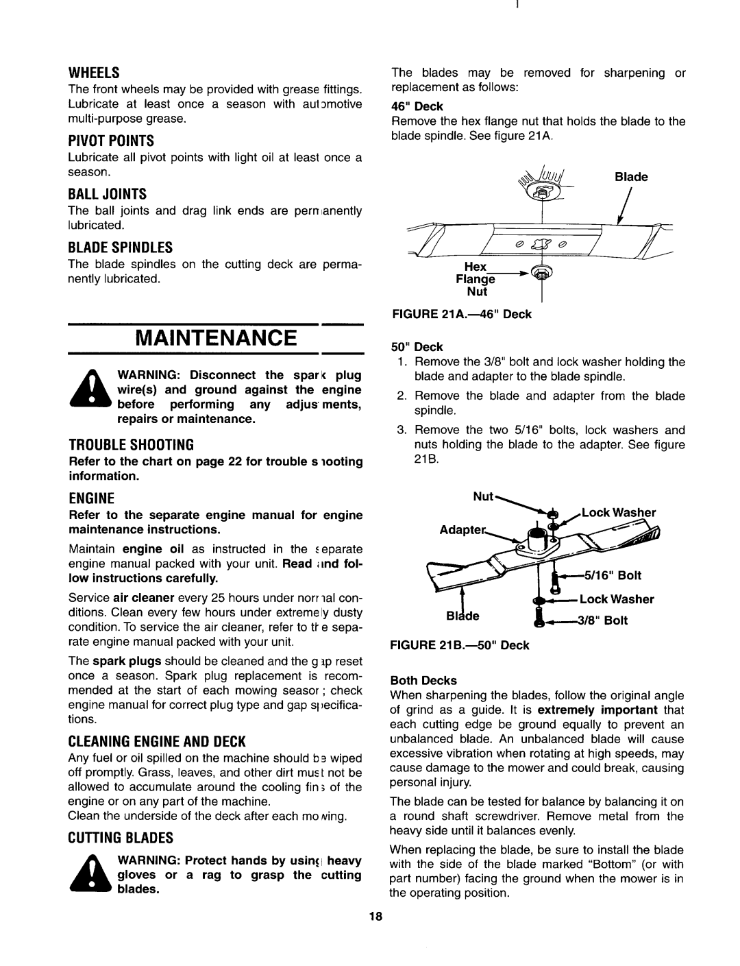 Bolens 840 thru 849 manual 