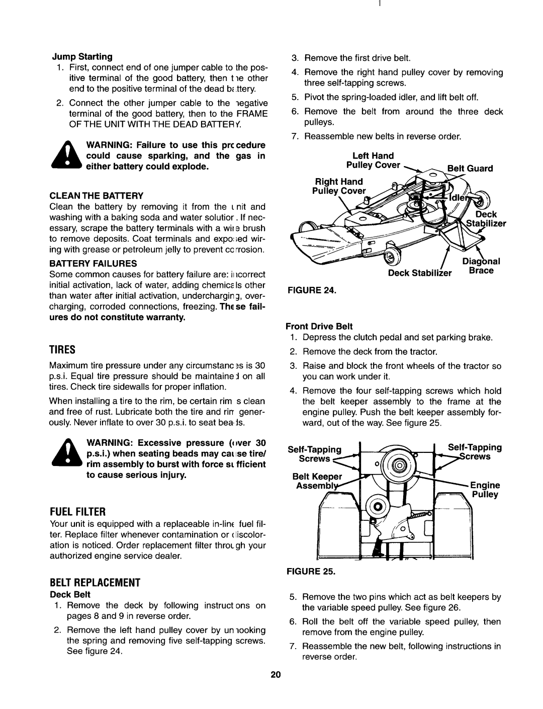 Bolens 840 thru 849 manual 