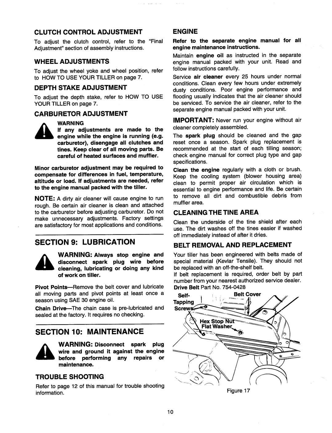 Bolens FT-50 manual 