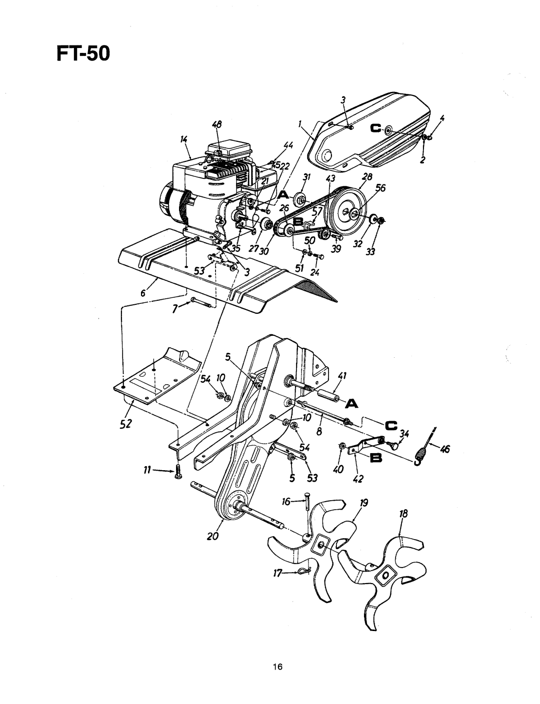 Bolens FT-50 manual 