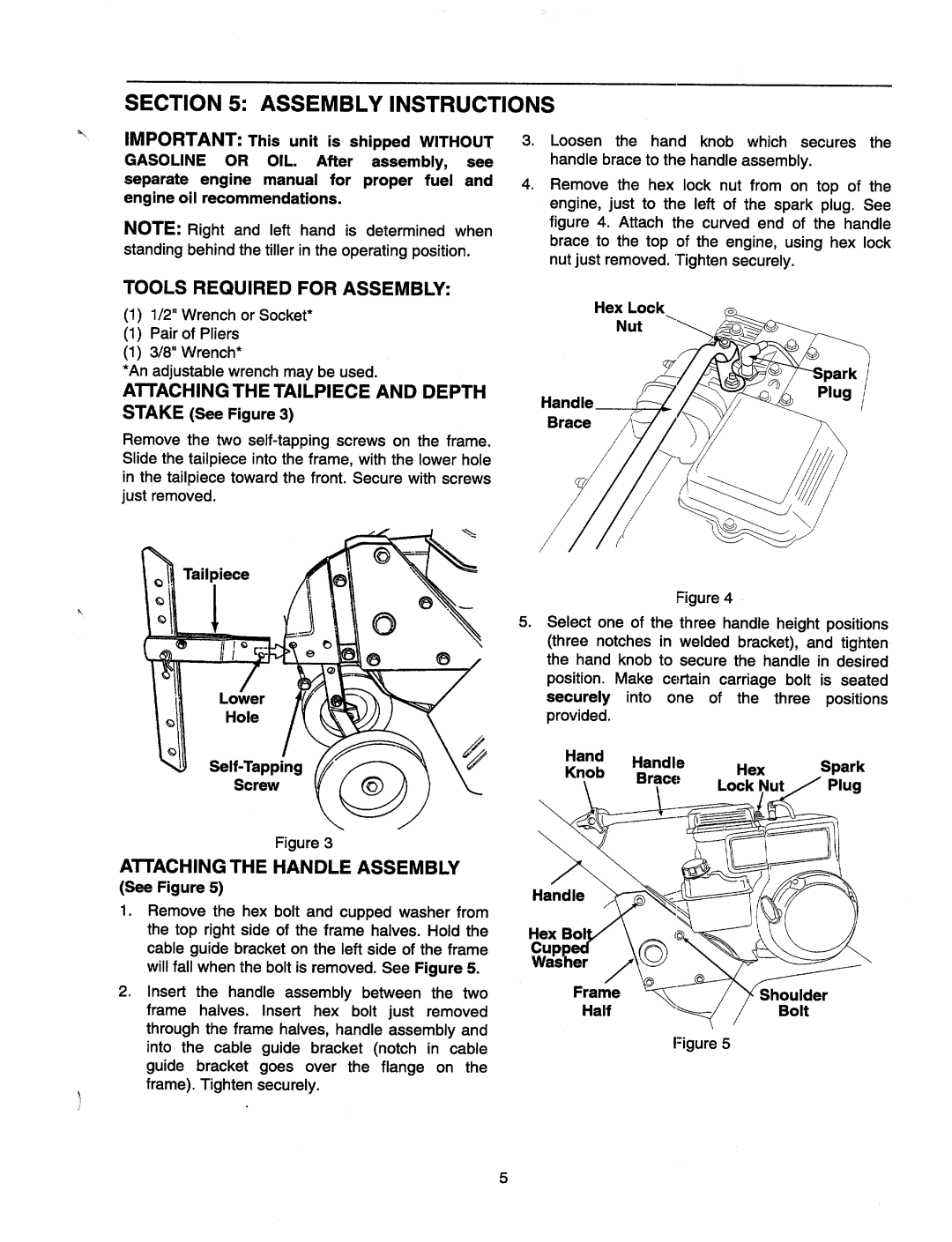 Bolens FT-50 manual 