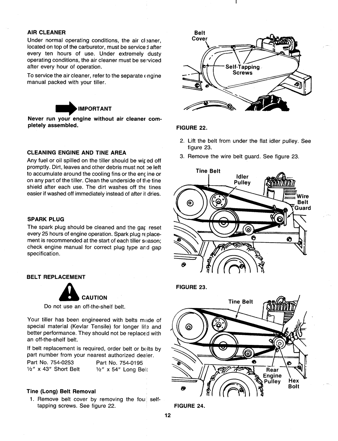 Bolens Grt5, 216-404-000, 216-405-000, 216-402-000 manual 