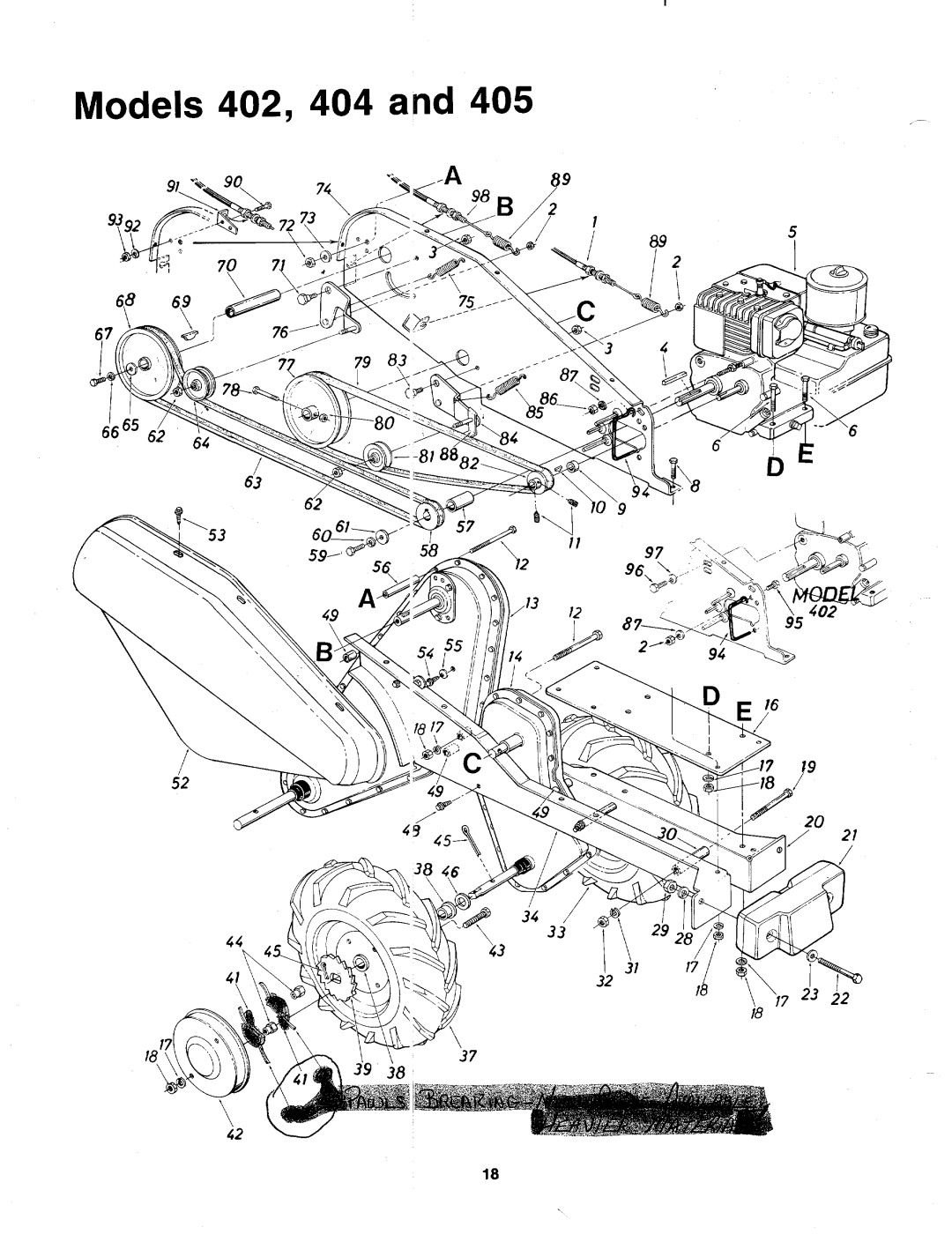 Bolens 216-405-000, Grt5, 216-404-000, 216-402-000 manual 