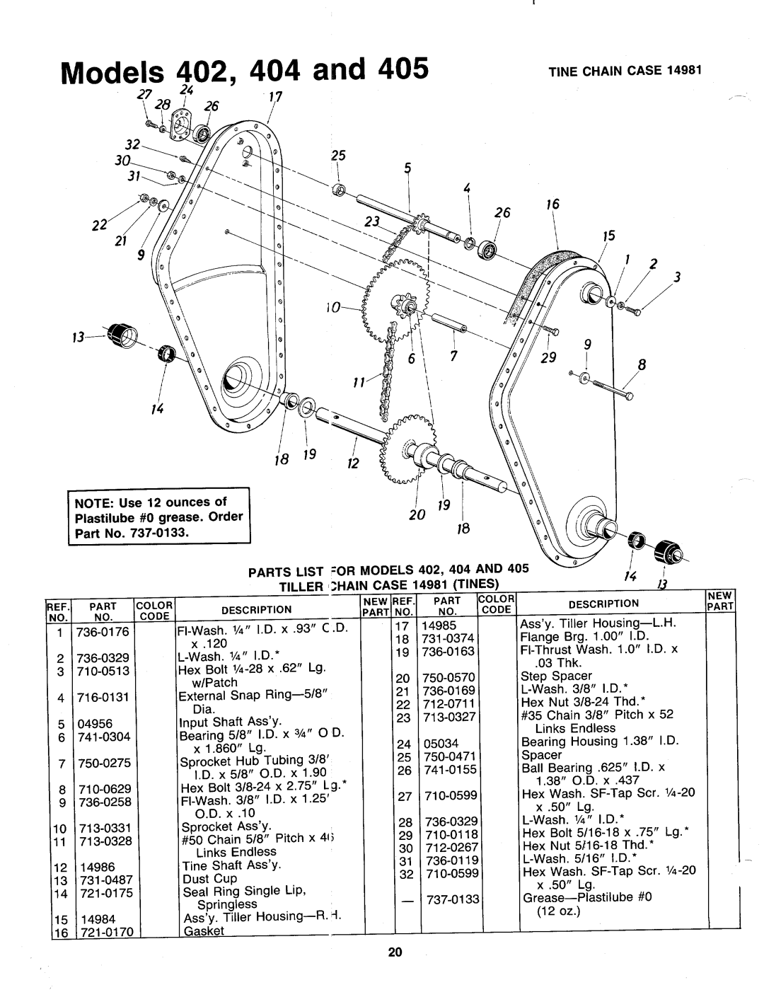 Bolens Grt5, 216-404-000, 216-405-000, 216-402-000 manual 