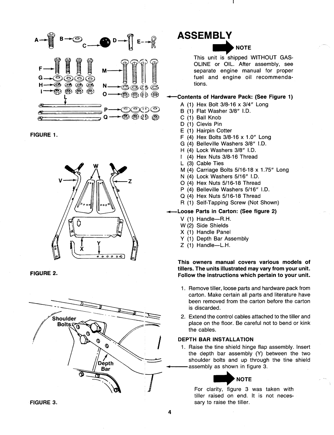 Bolens Grt5, 216-404-000, 216-405-000, 216-402-000 manual 