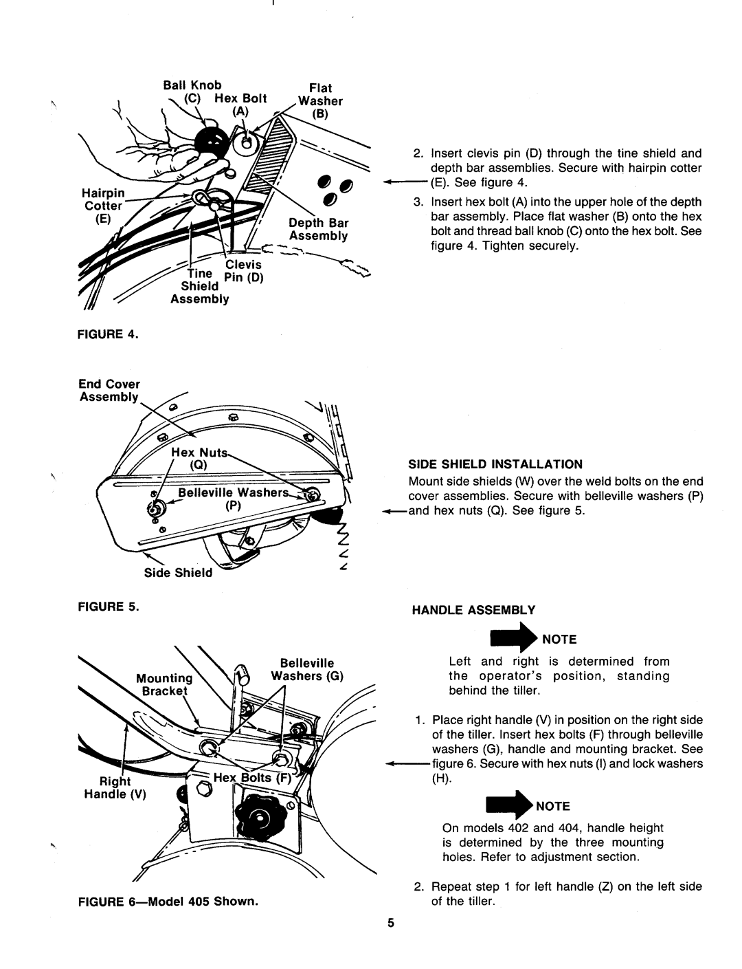 Bolens 216-404-000, Grt5, 216-405-000, 216-402-000 manual 