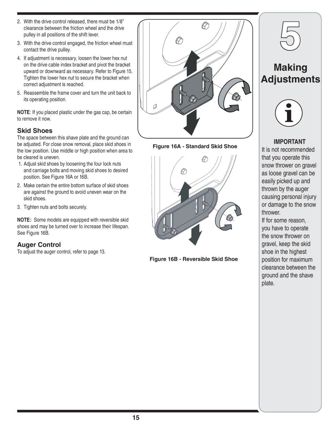 Bolens MTD warranty Standard Skid Shoe, Reversible Skid Shoe 