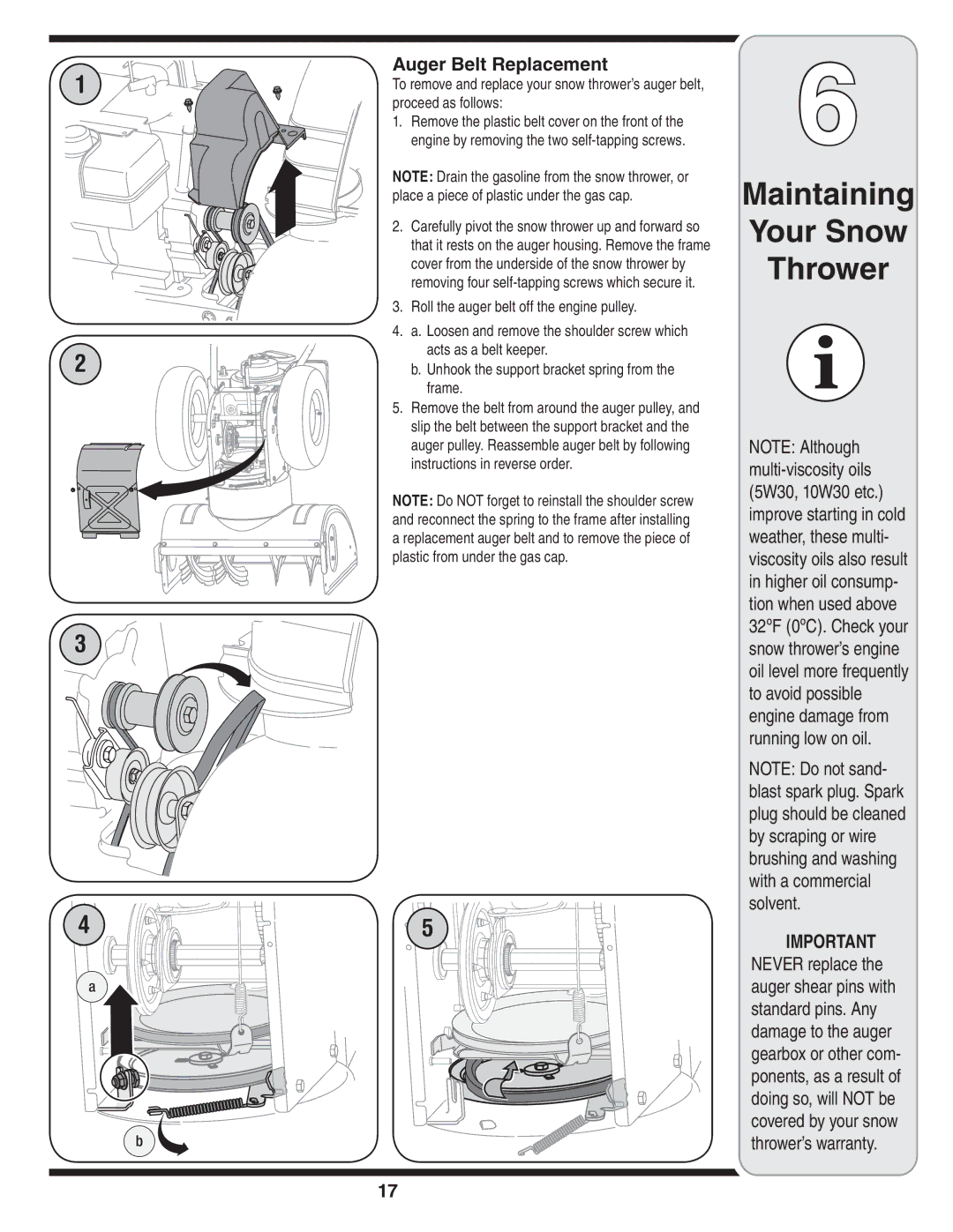 Bolens MTD warranty Auger Belt Replacement 