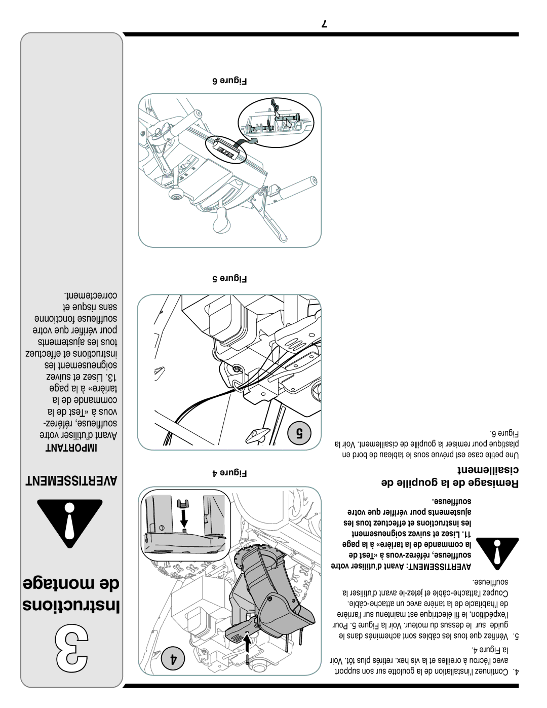 Bolens MTD warranty Cisaillement, De goupille la de Remisage 