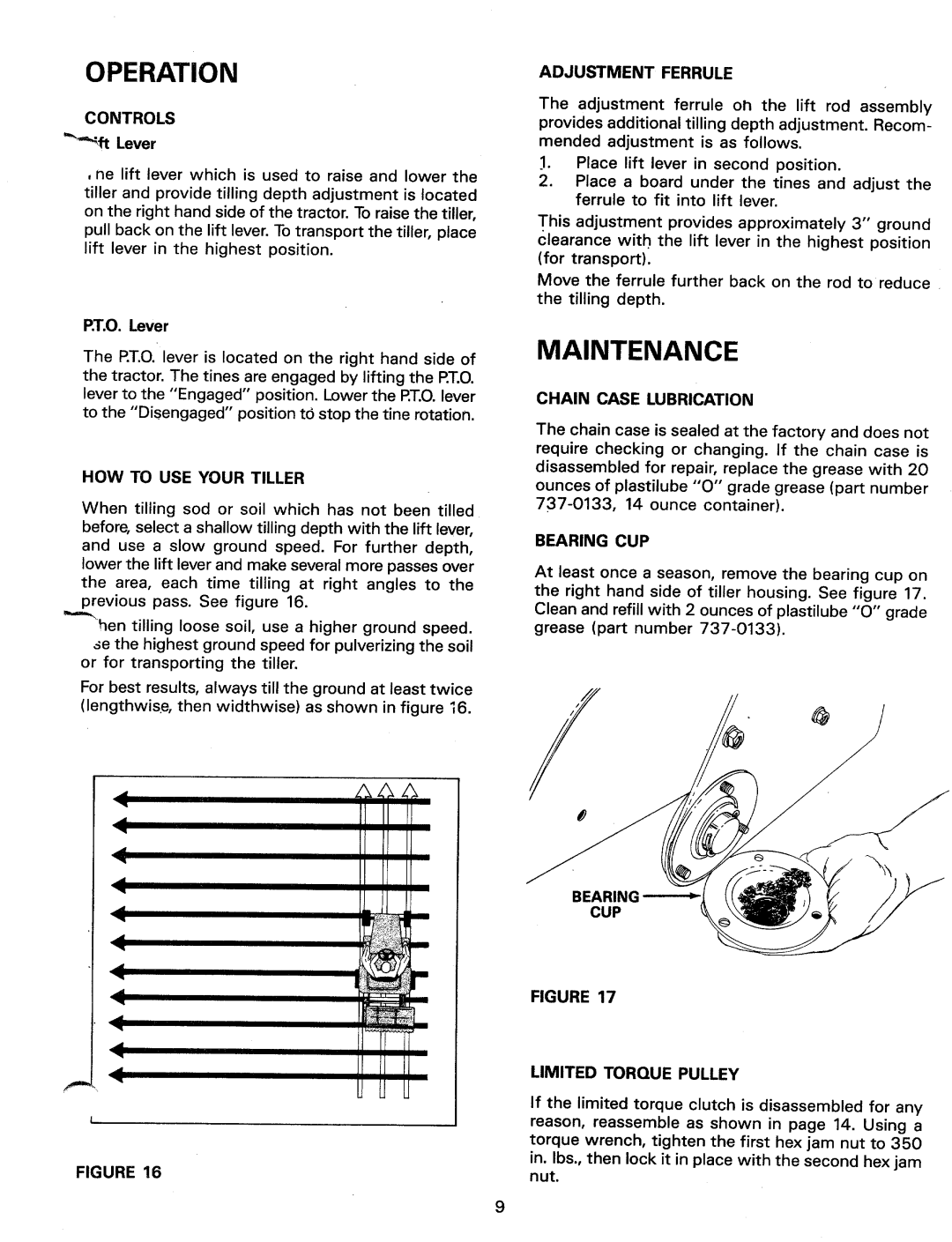 Bolens TMO-33603B, 190-746-000, 19746 manual 