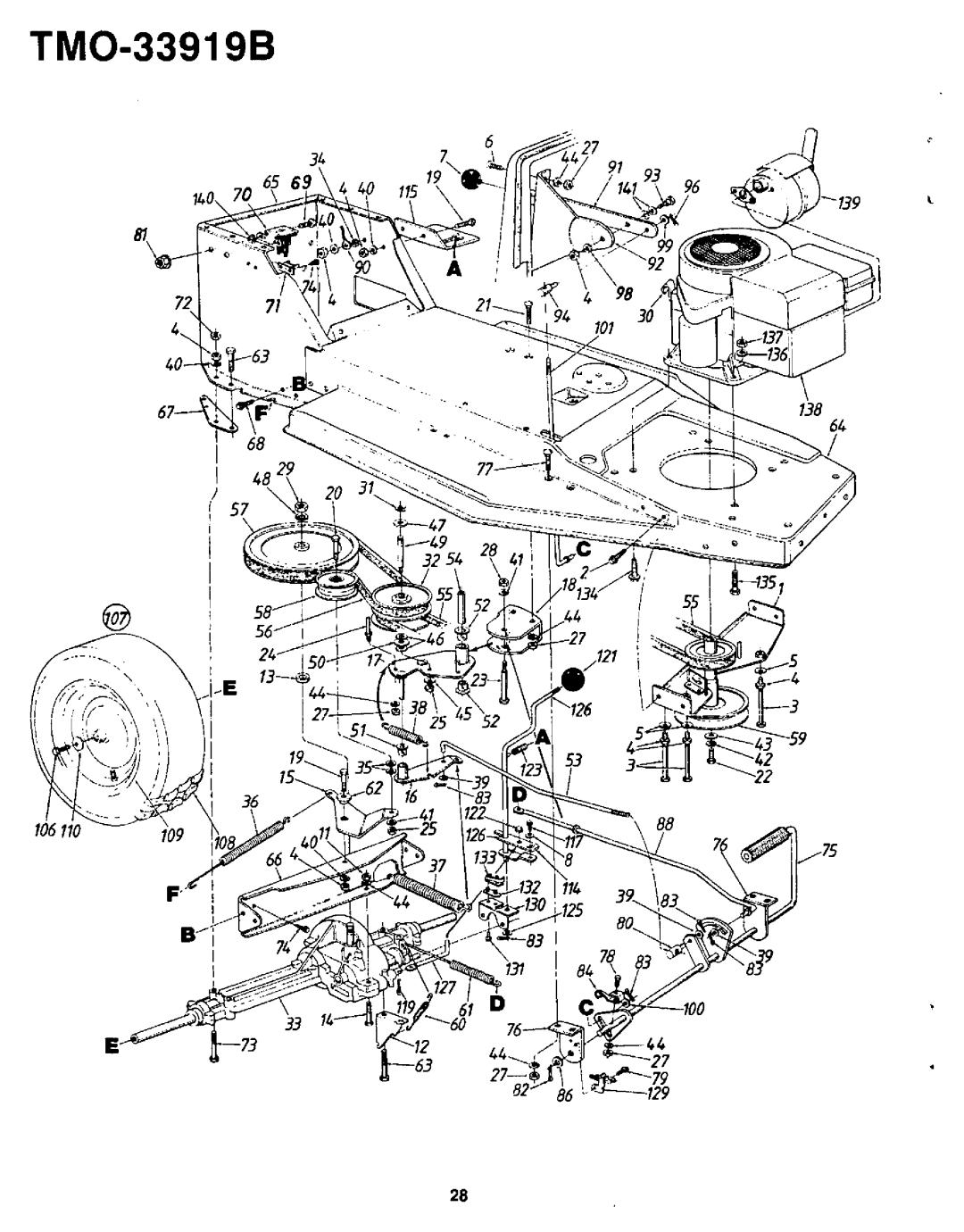 Bolens TMO-33919B manual 