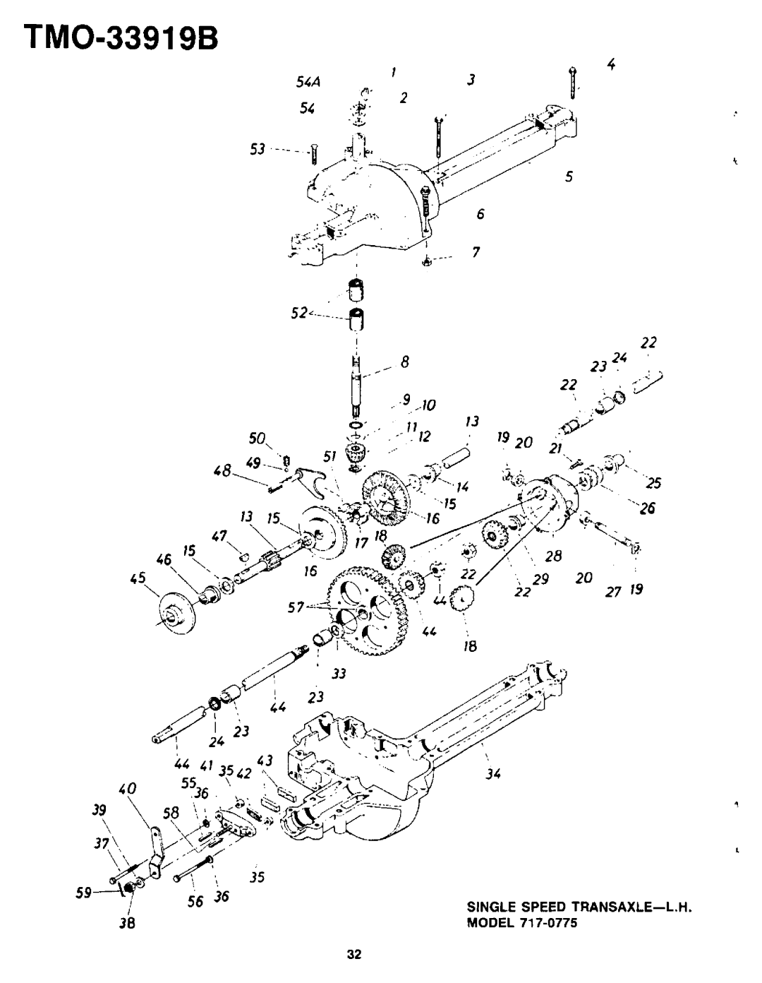 Bolens TMO-33919B manual 