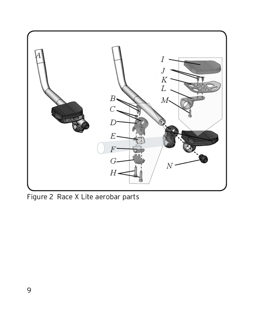 Bontrager manual Race X Lite aerobar parts 