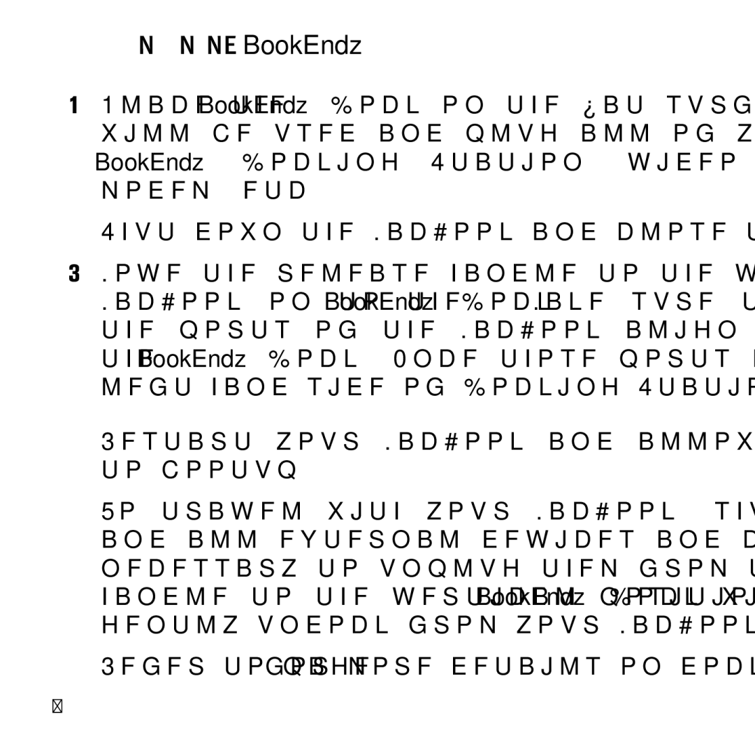 Bookendz BE-MB13AL, BE-10332 manual Installing your New BookEndz dock 