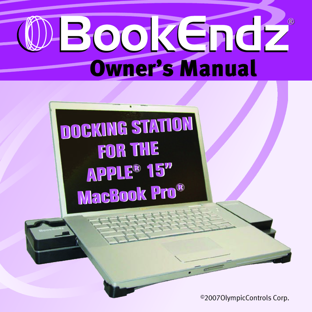 Bookendz BE-10291, BE-MBP15F owner manual BookEndzq 