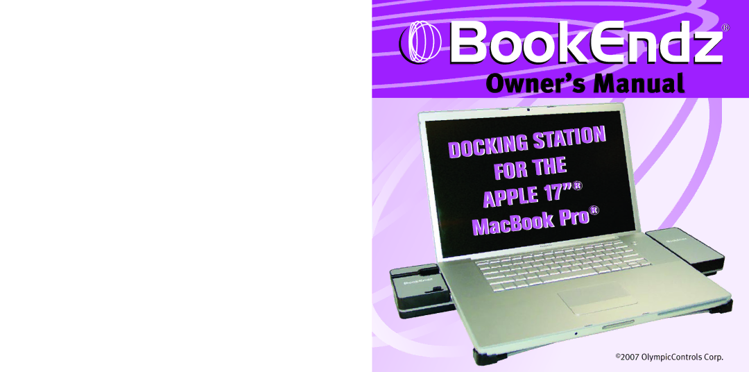 Bookendz BE-10309, BE-MBP17 owner manual BookEndzq 