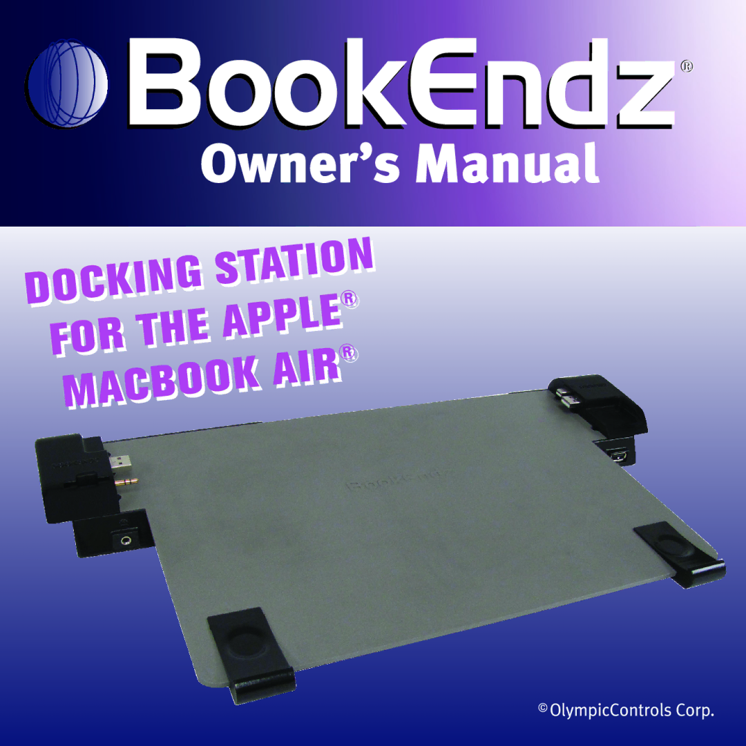 Bookendz BKZBEMBA11 manual ING ST Dock 