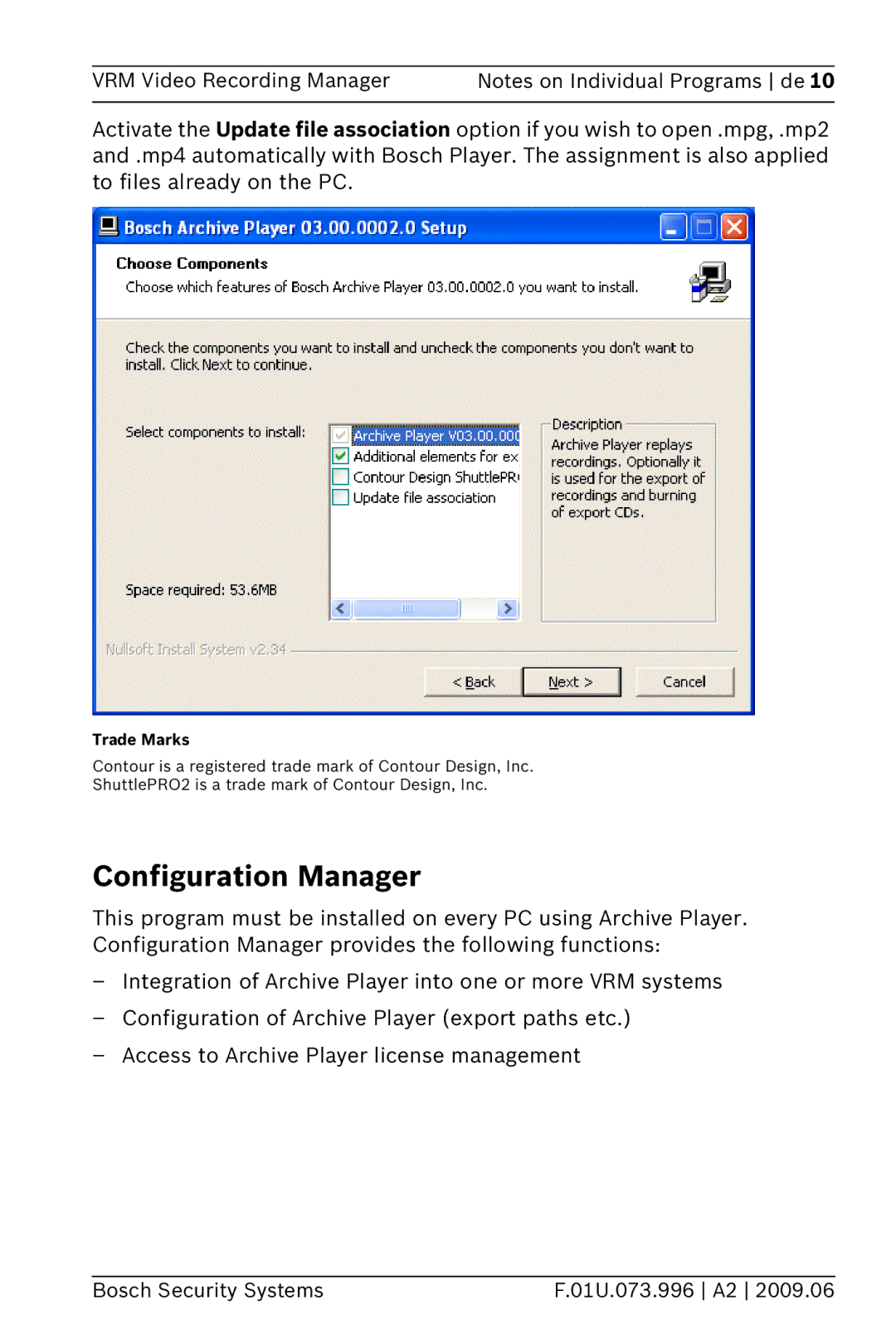 Bosch Appliances 2 manual Configuration Manager, Trade Marks 