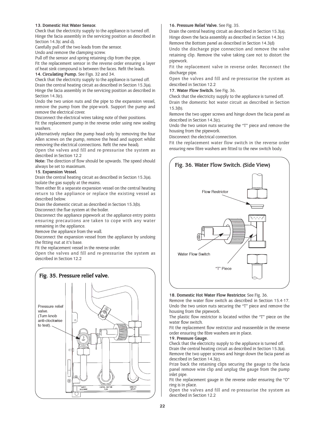 Bosch Appliances 24I RSF manual Water Flow Switch. Side View 