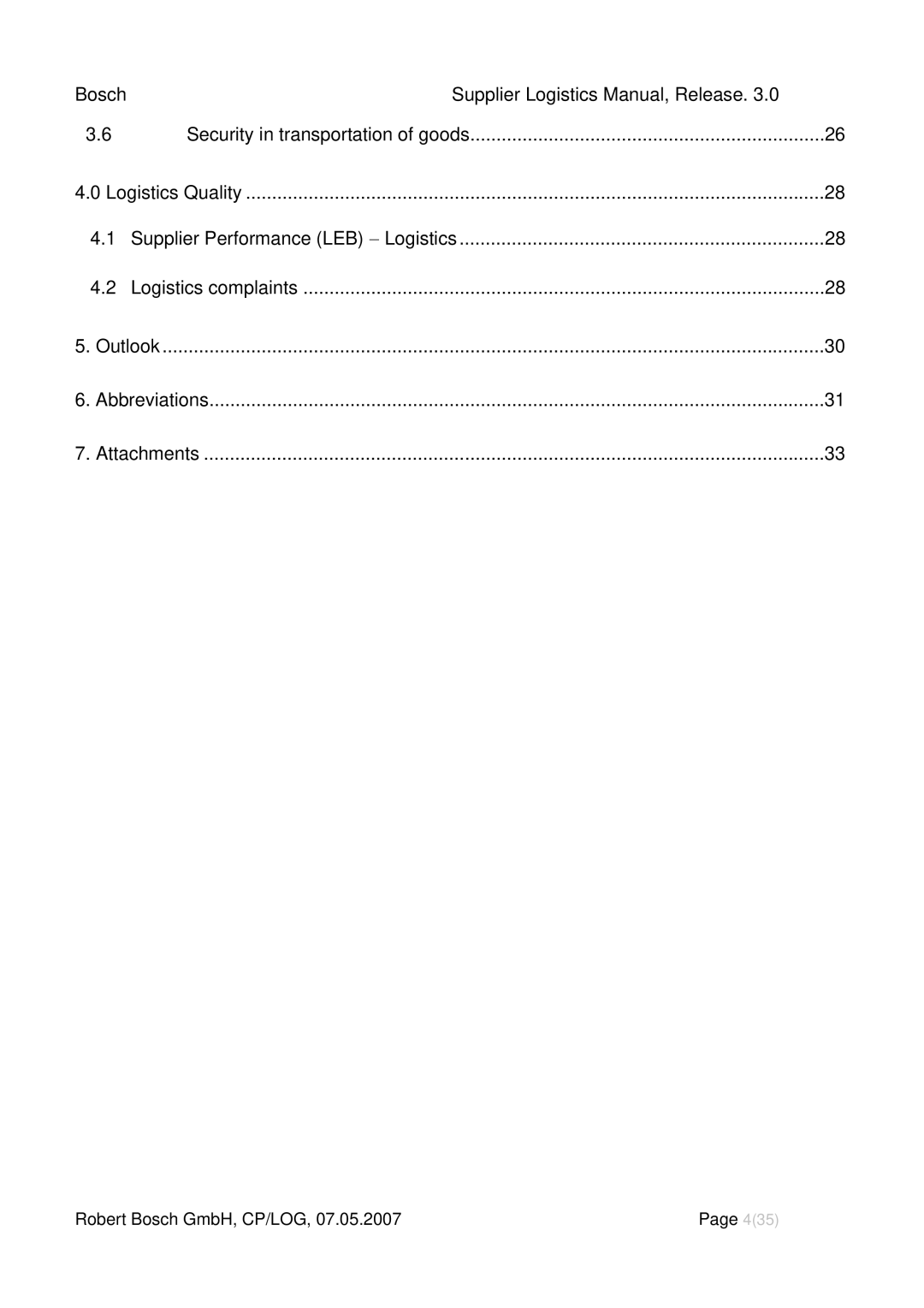 Bosch Appliances 3 manual Robert Bosch GmbH, CP/LOG 