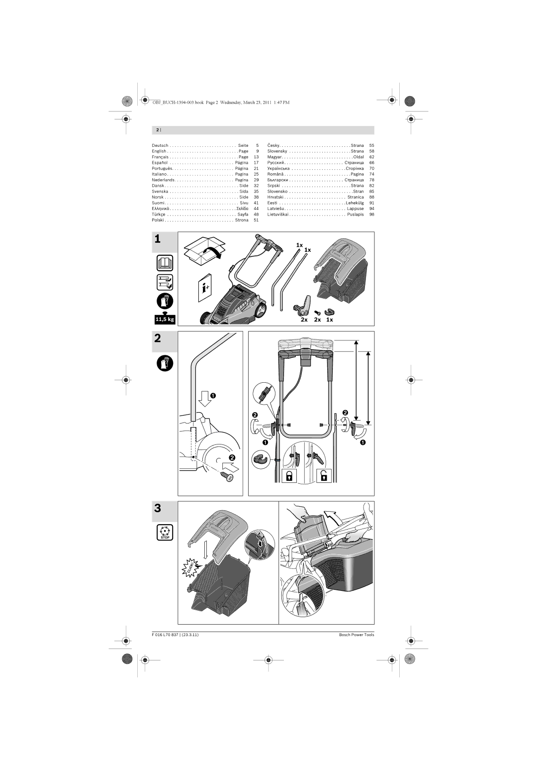 Bosch Appliances 34 manual 11,5 kg 