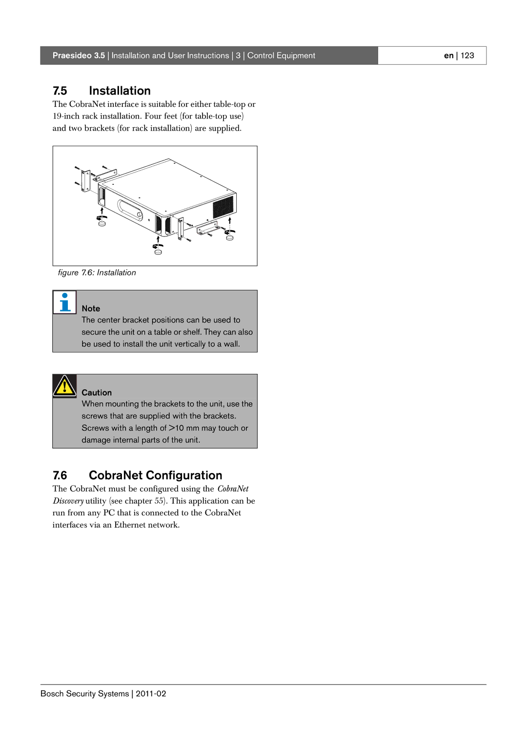 Bosch Appliances 3.5 manual CobraNet Configuration, Installation 