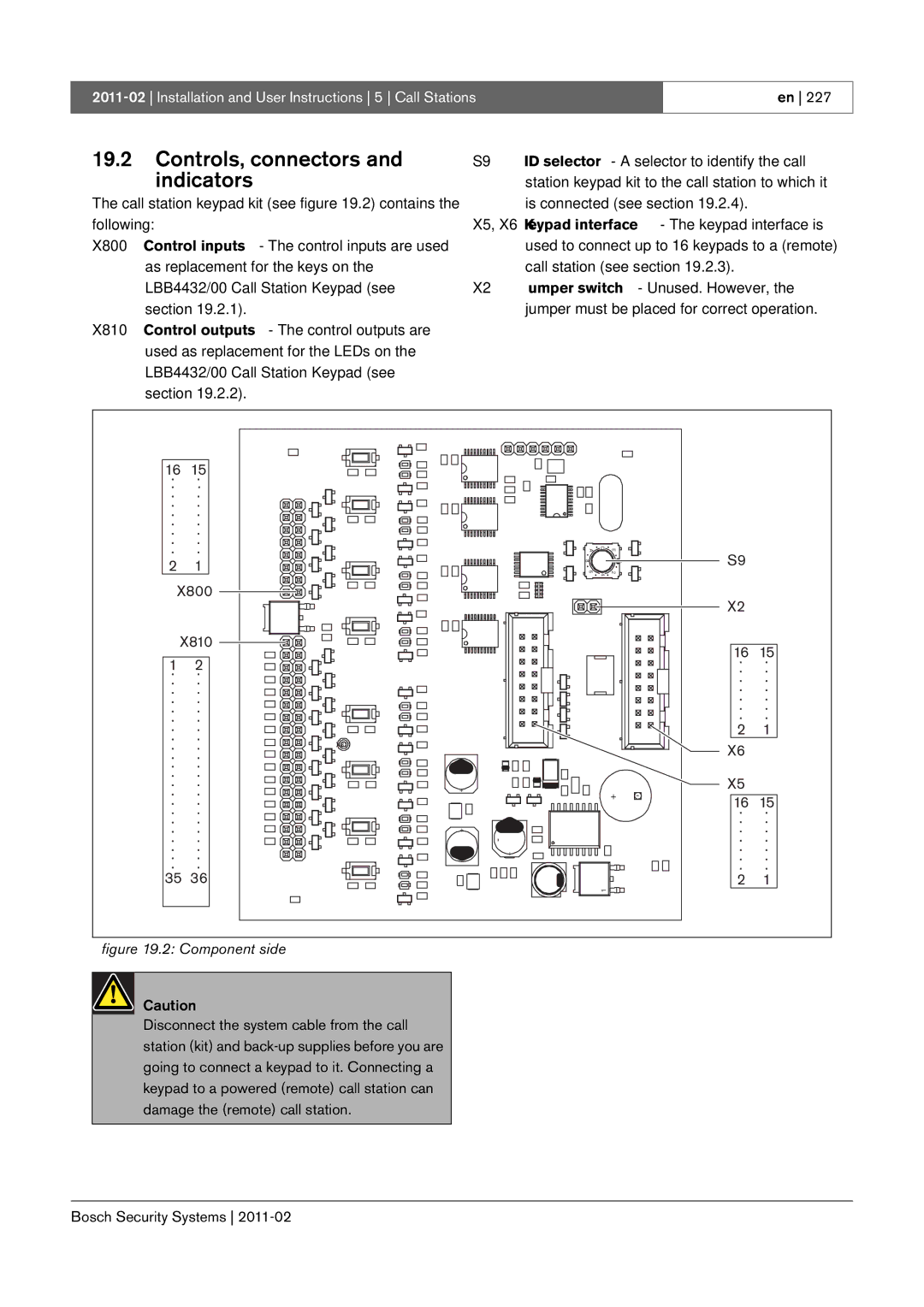 Bosch Appliances 3.5 manual Controls, connectors, X800 X810 