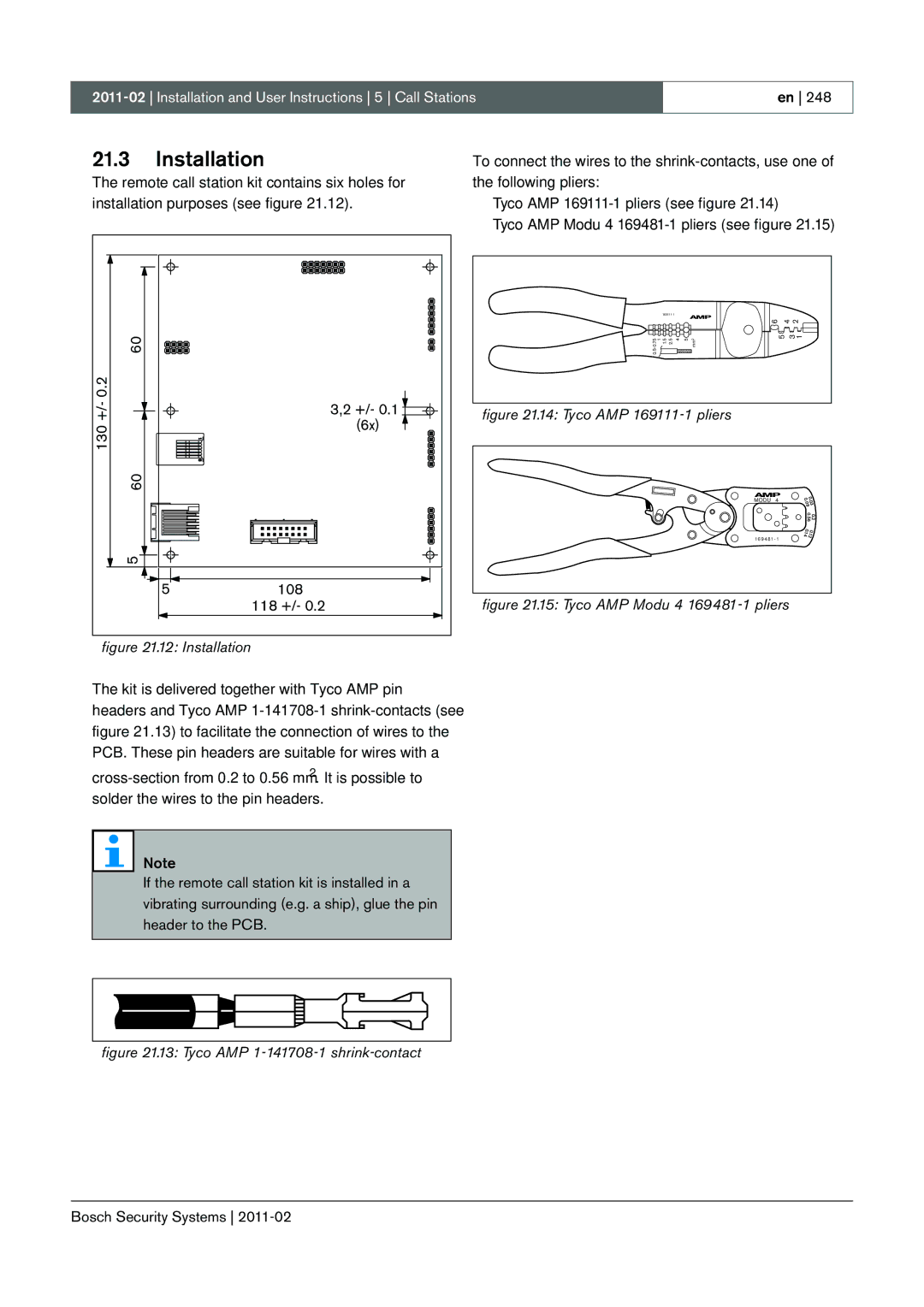 Bosch Appliances 3.5 manual Installation 