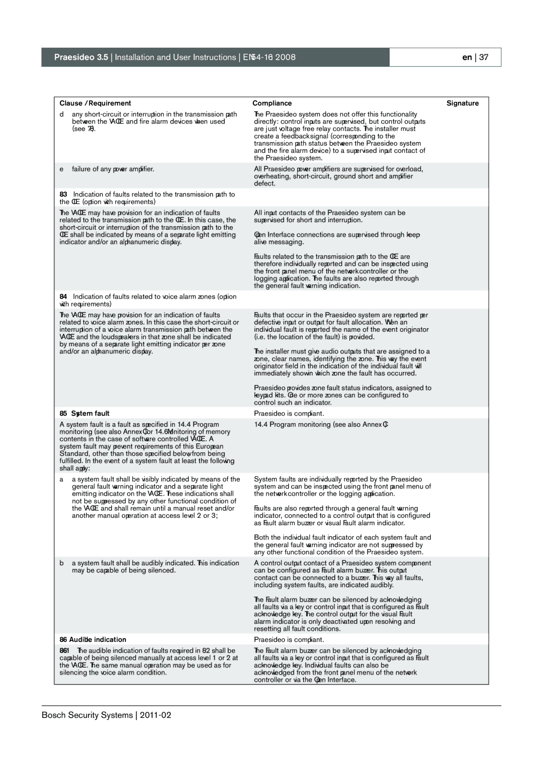 Bosch Appliances 3.5 manual Defective input or output for fault allocation. When an 