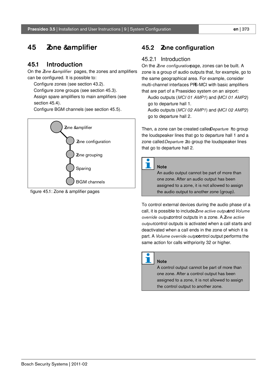 Bosch Appliances 3.5 manual Zone & amplifier, Zone configuration 