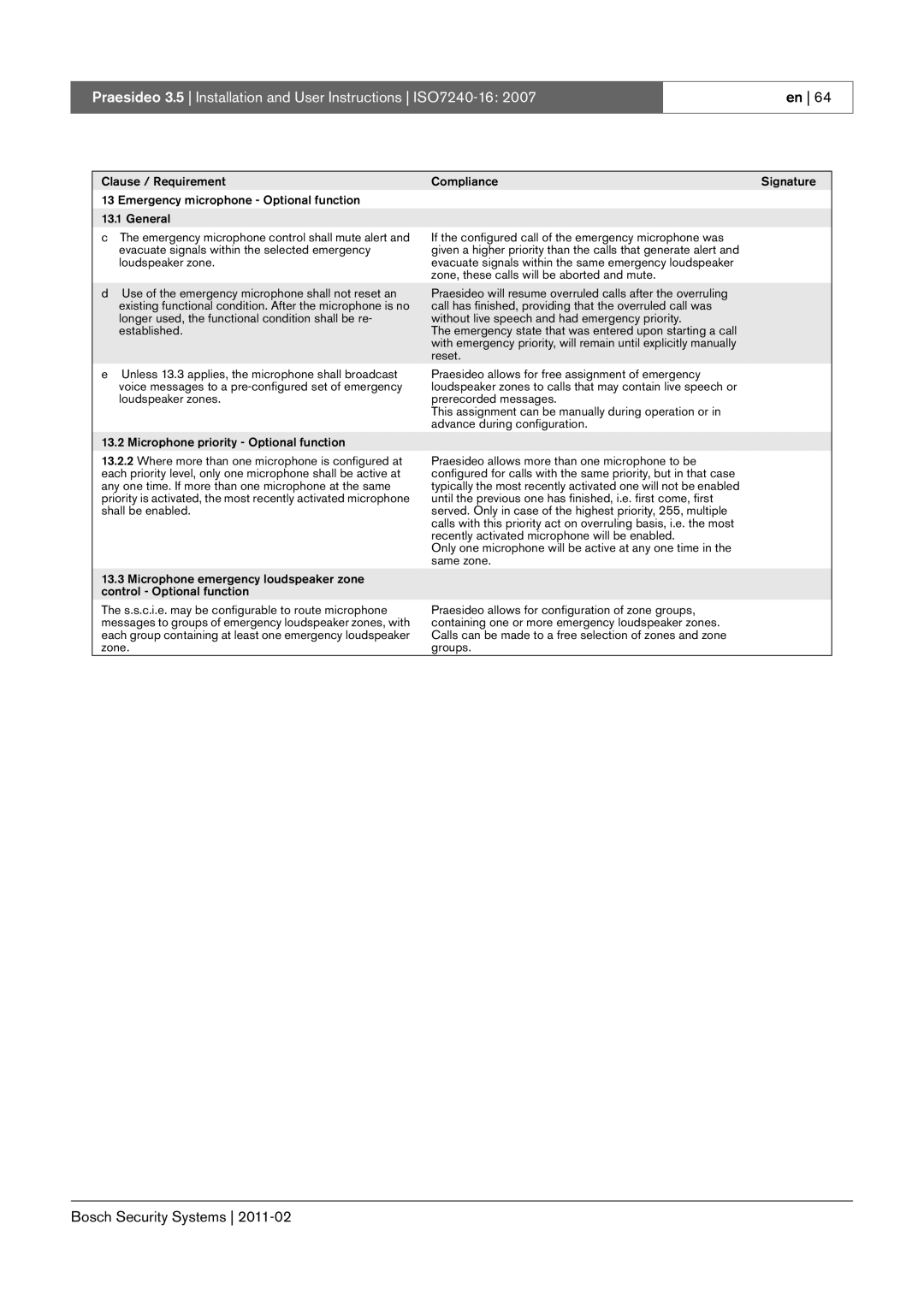 Bosch Appliances 3.5 manual Containing one or more emergency loudspeaker zones 