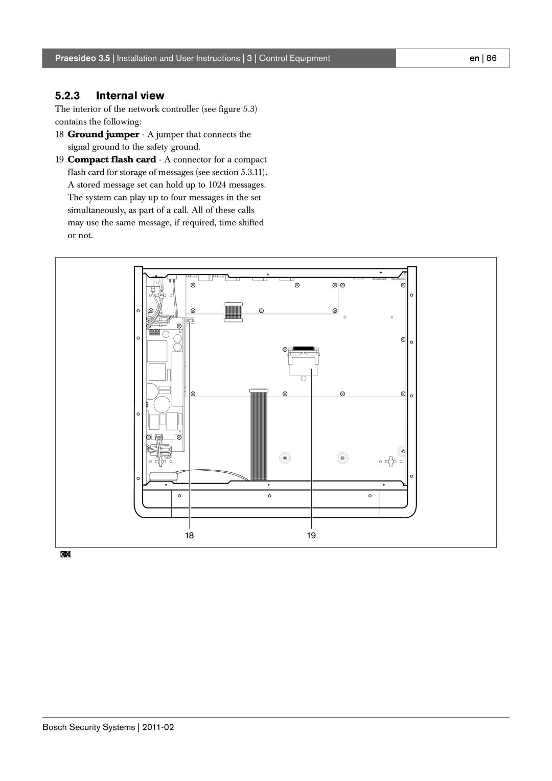 Bosch Appliances 3.5 manual Internal view of the network controller 