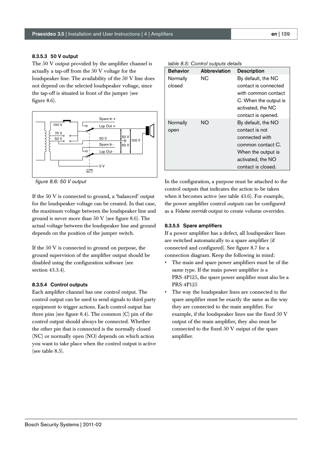 Bosch Appliances 3.5 manual 5: Control outputs details, en 