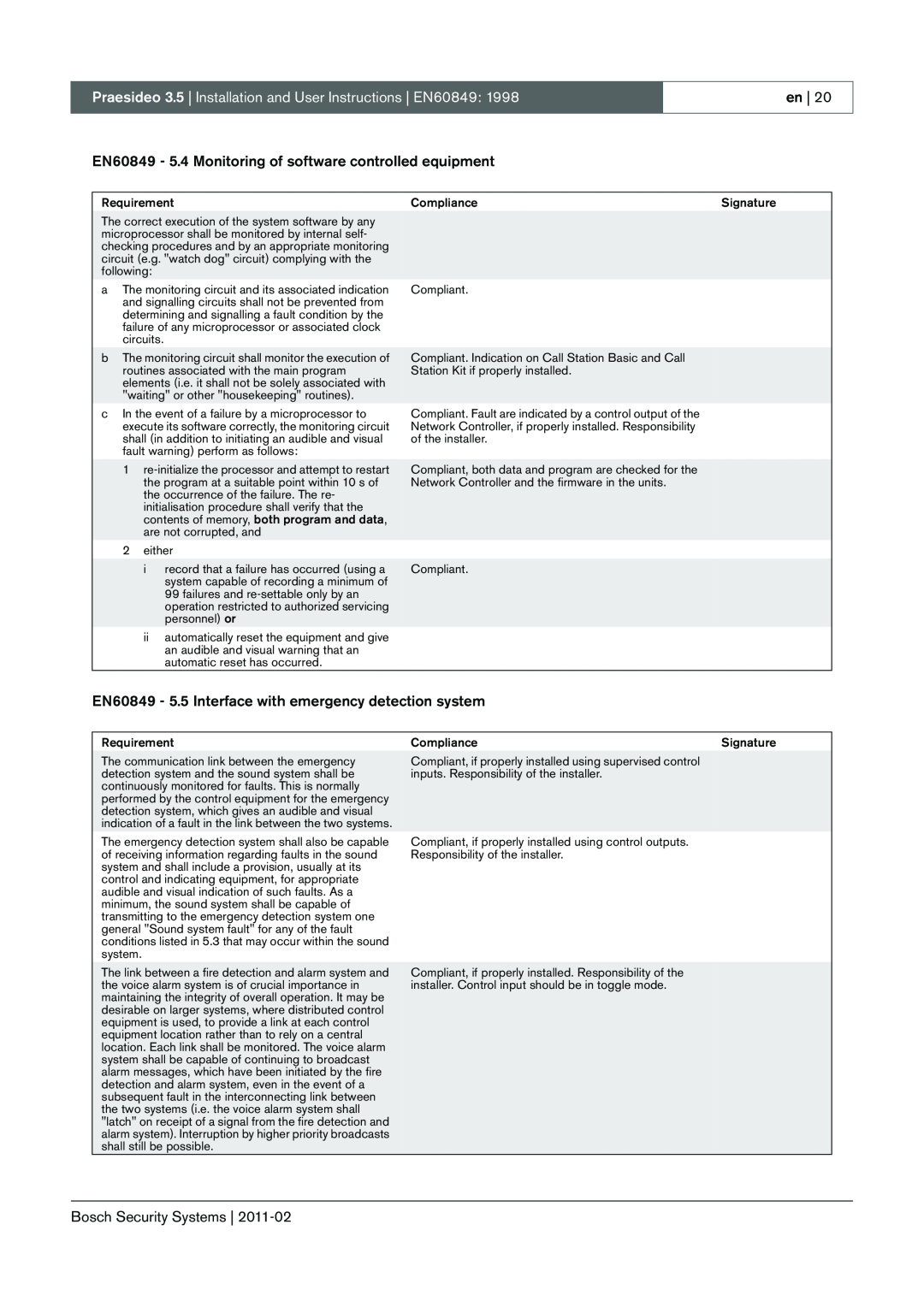 Bosch Appliances 3.5 manual en, Bosch Security Systems 