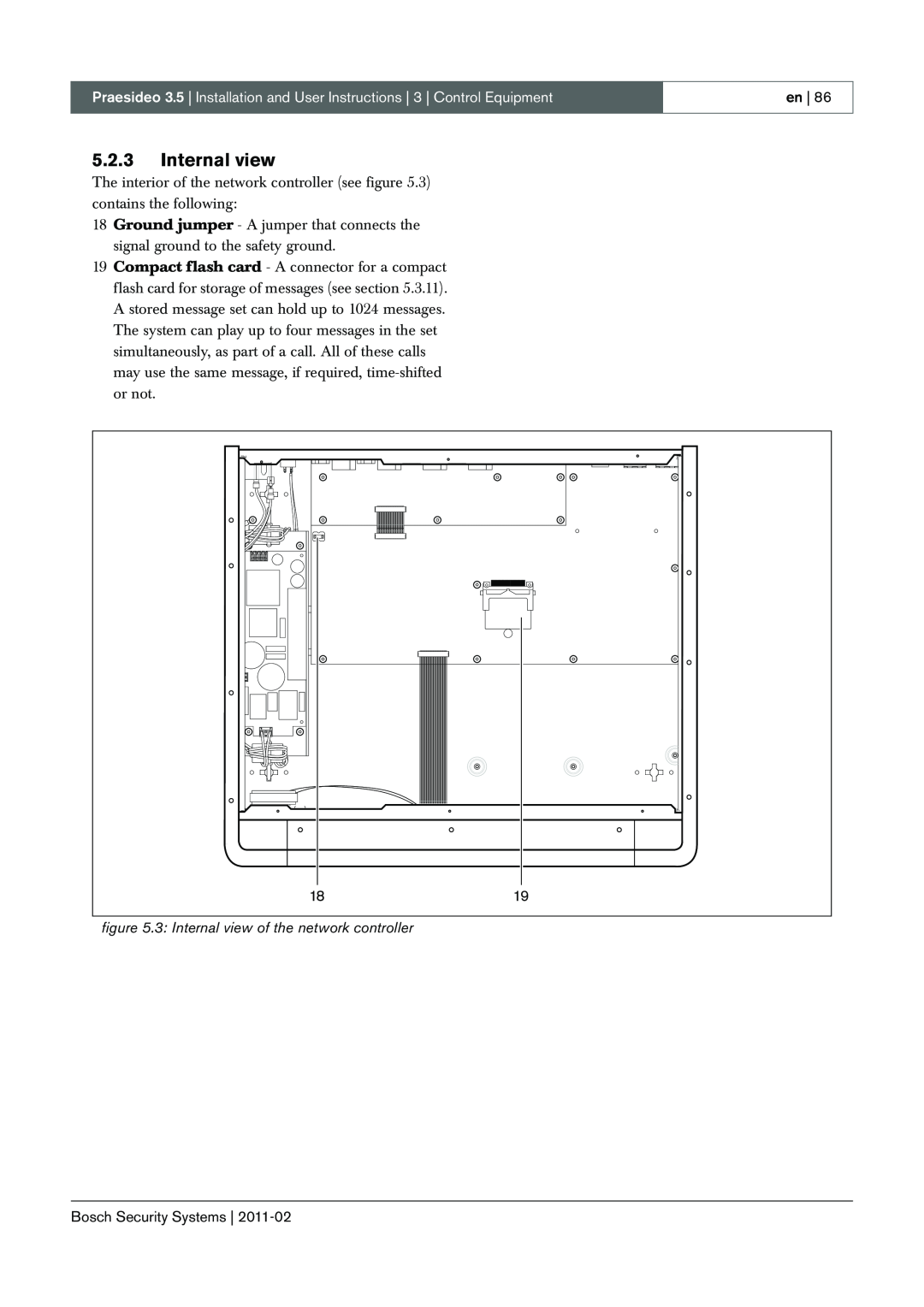 Bosch Appliances 3.5 manual 5.2.3Internal view, en, Bosch Security Systems 