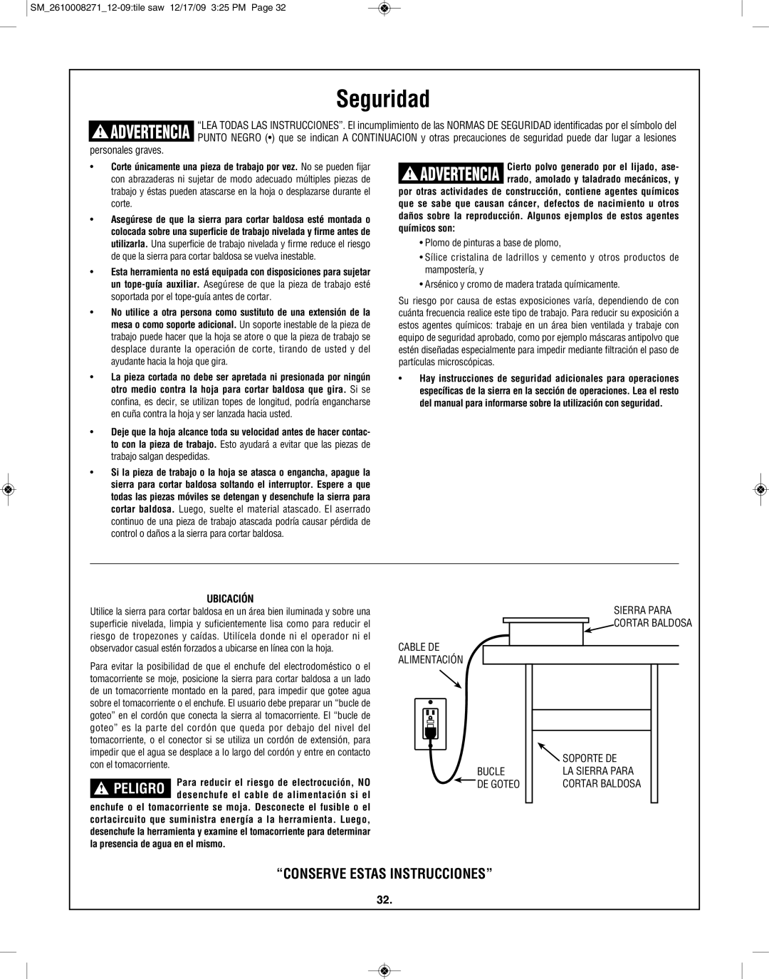 Bosch Appliances 3540 manual Ubicación 