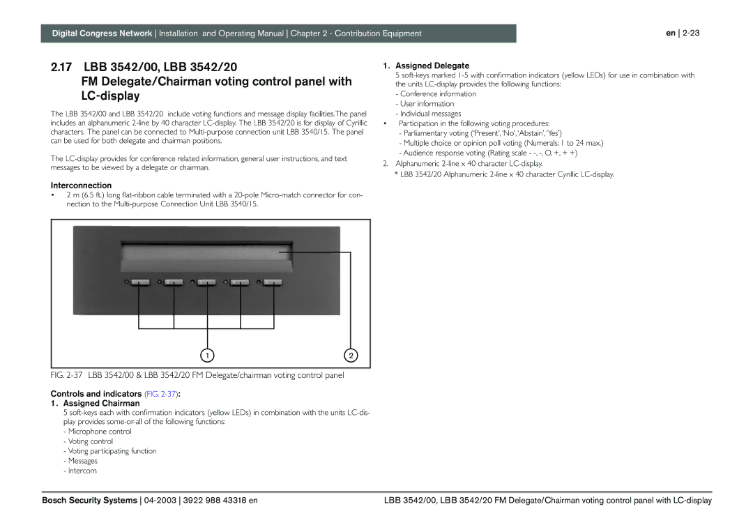 Bosch Appliances 3922 988 43318 manual Assigned Delegate 