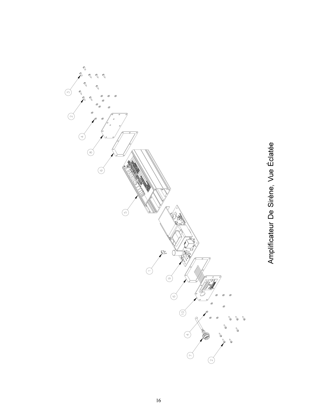 Bosch Appliances 4000 operation manual Amplificateur De Sirène, Vue Éclatée 