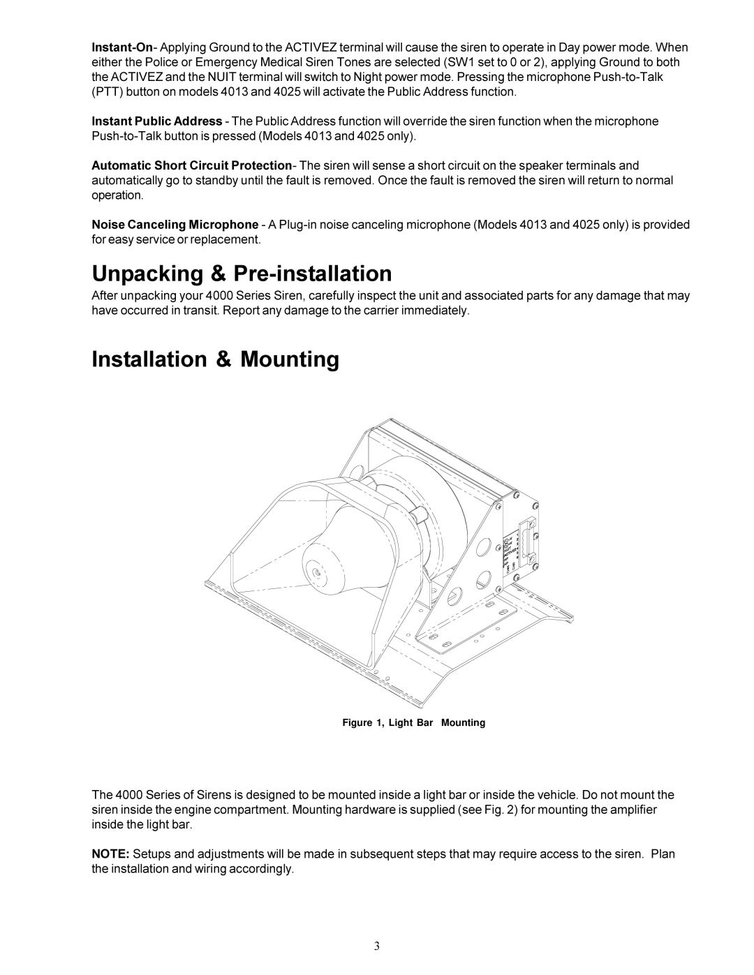 Bosch Appliances 4000 operation manual Unpacking & Pre-installation 