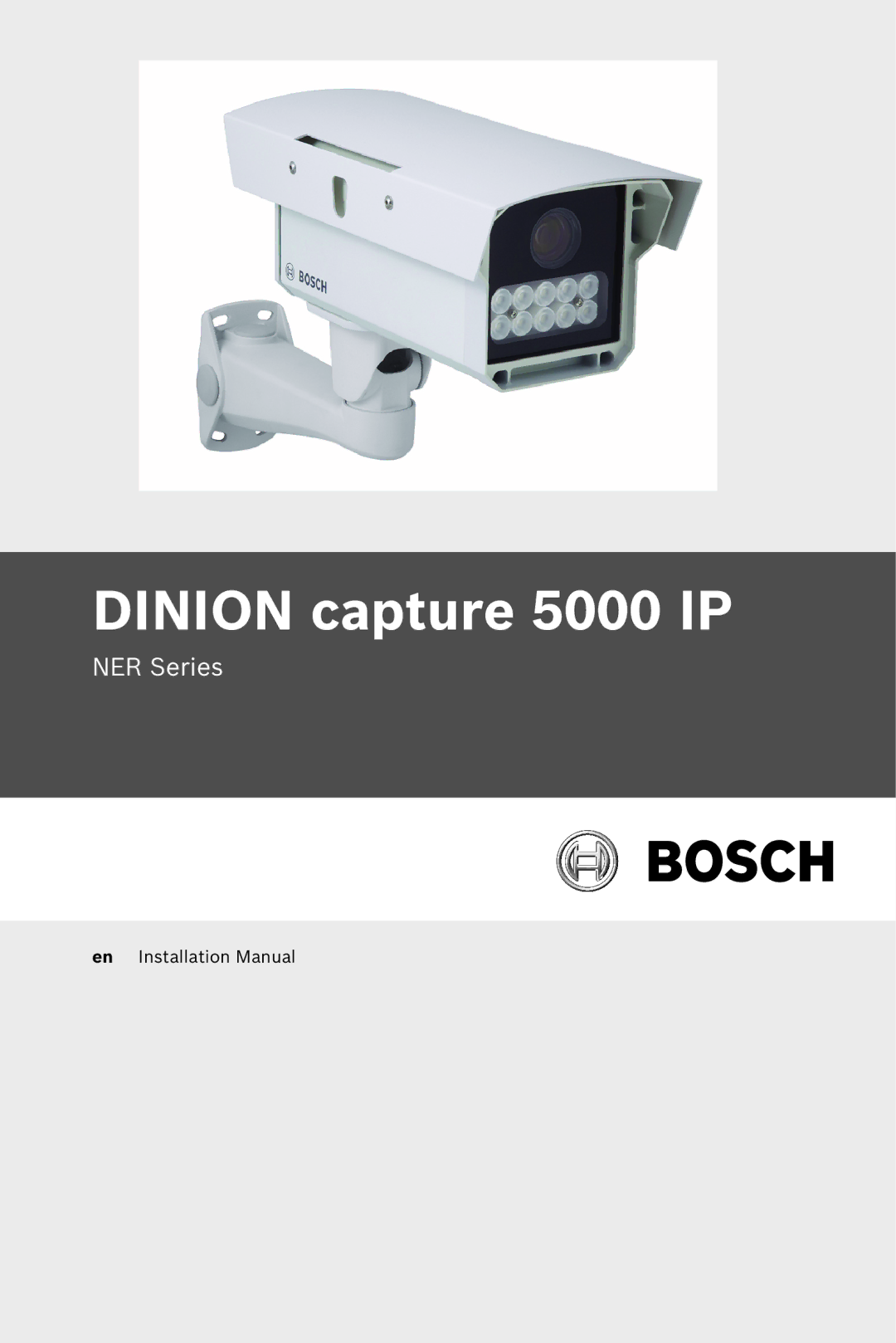 Bosch Appliances installation manual Dinion capture 5000 IP 