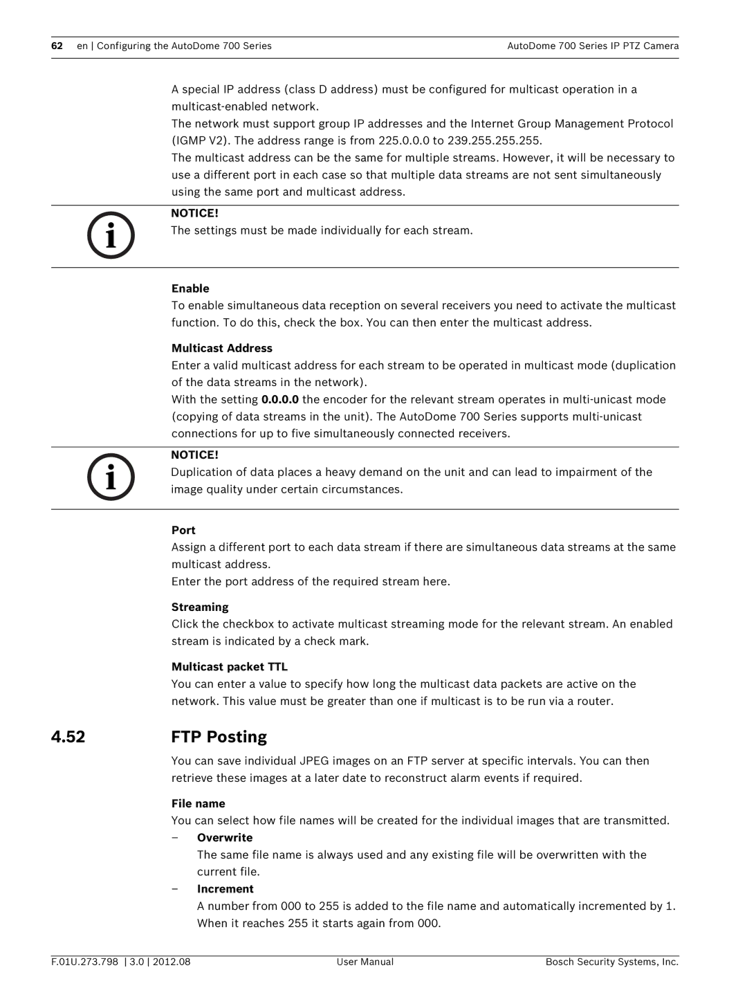 Bosch Appliances 700 user manual FTP Posting 