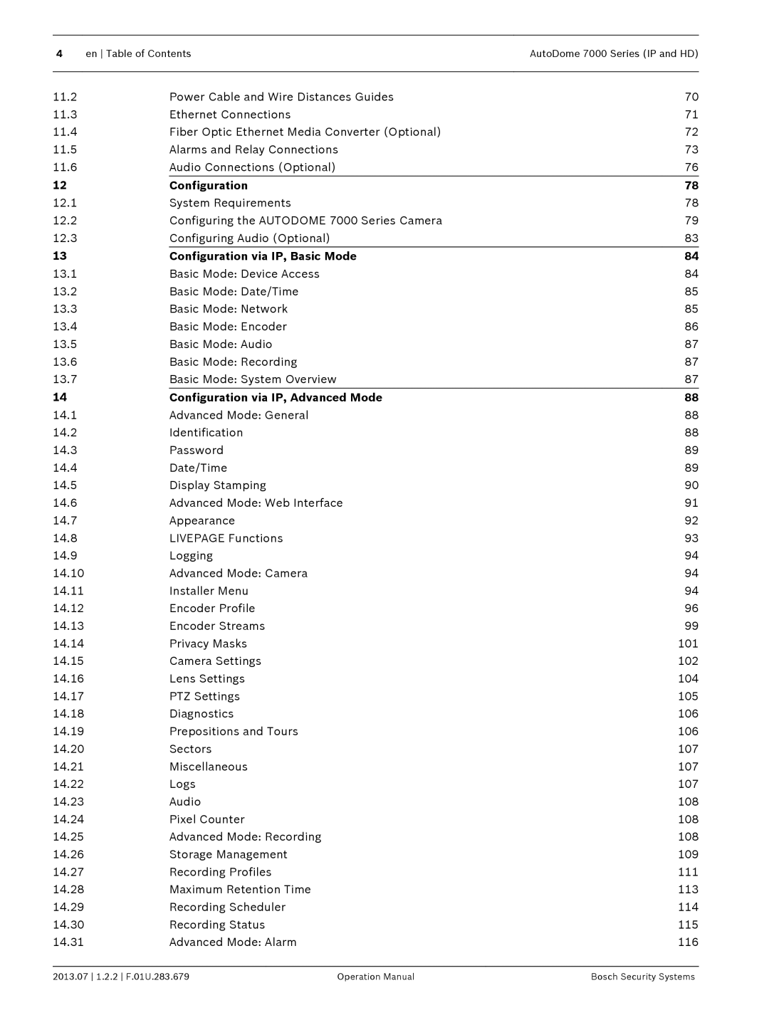 Bosch Appliances 7000 manual Configuration via IP, Basic Mode, Configuration via IP, Advanced Mode 