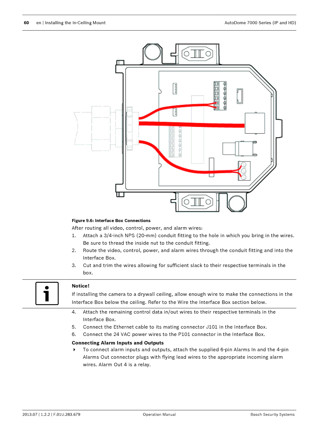 Bosch Appliances 7000 manual Interface Box Connections 