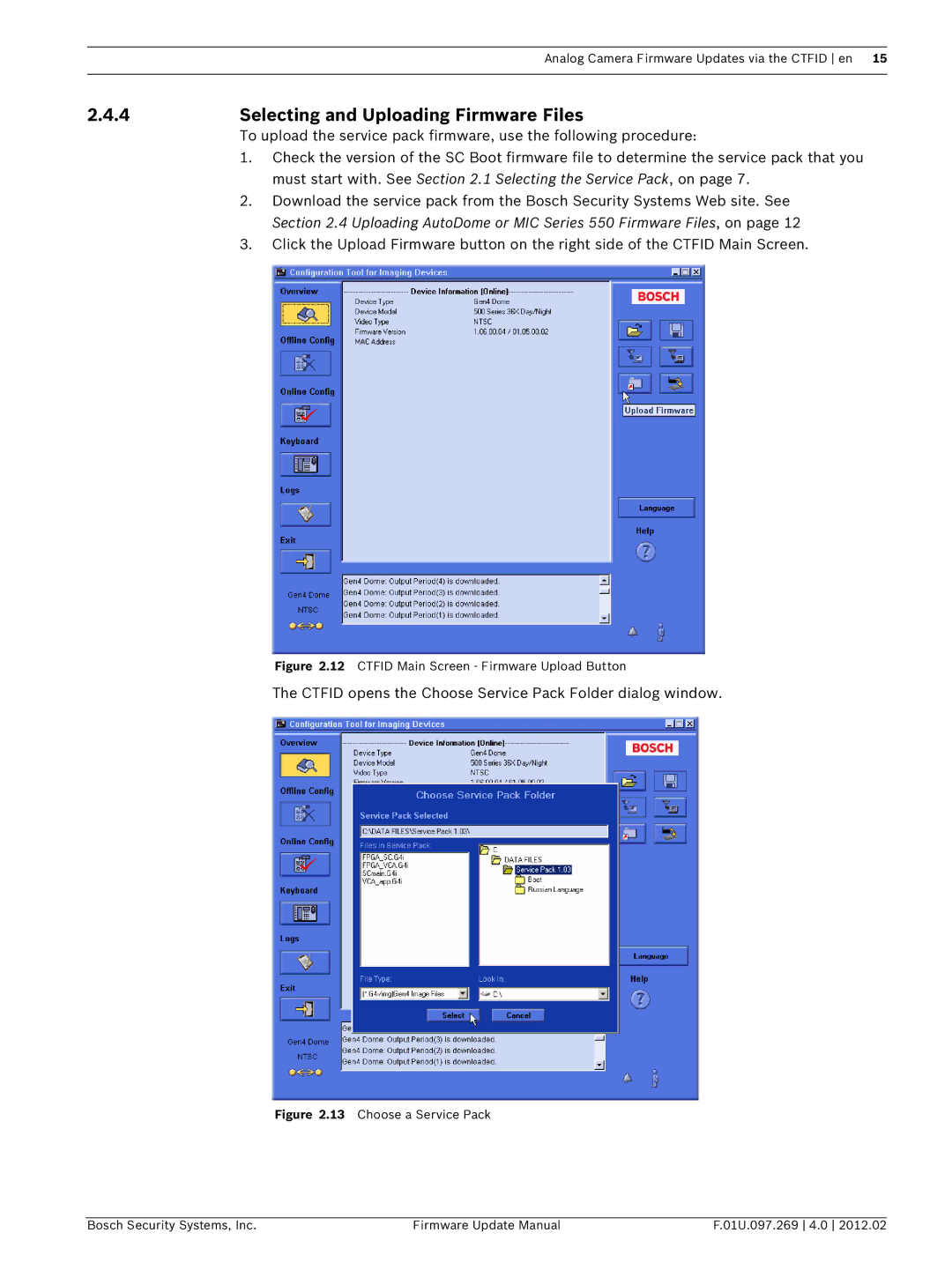 Bosch Appliances 600, 800, 100, 700 user manual Must start with. See .1 Selecting the Service Pack, on 